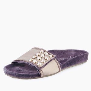 Pedro Garcia Arabela Swarovski crystal Slide Sandals 36.5